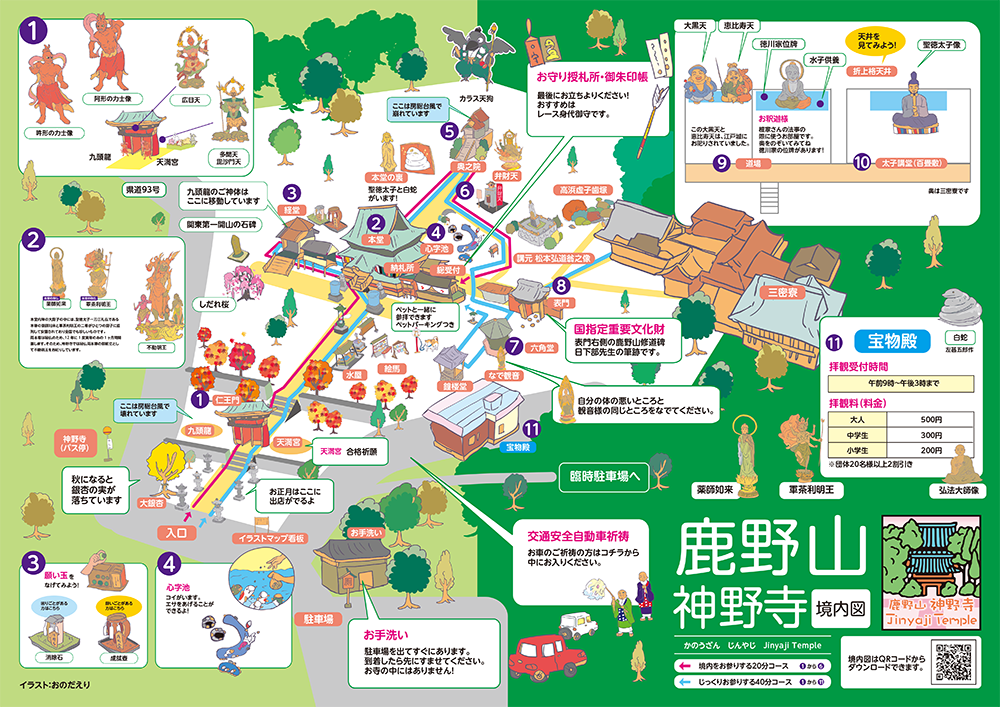 境内全体図 鹿野山神野寺